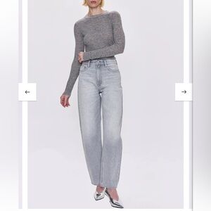 Pistola “Wes” high rise barrel Jean in Enigma